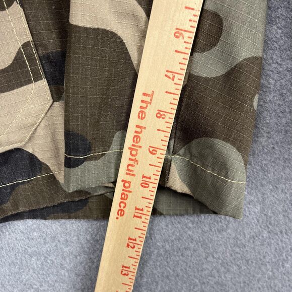 Stanley Cargo Shorts Mens 32 Camouflage Ripstop Multi Pocket Workwear Outdoor - Picture 10 of 16